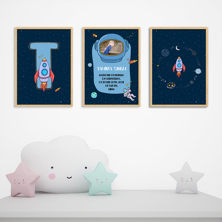 Doodle's Wall Frames - Child Of The Universe (Set Of 3) Style 2