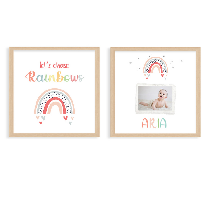 Doodle's Wall Frames - Let's Chase Rainbows (Set Of 2)