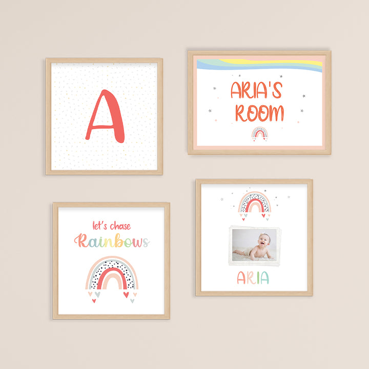 Doodle's Wall Frames - Magical Rainbows (Set Of 4)