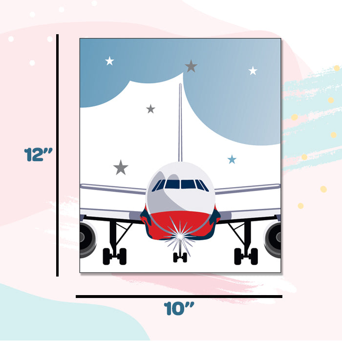 Dream Big Aeroplane Canvas For Wall (Set of 3)