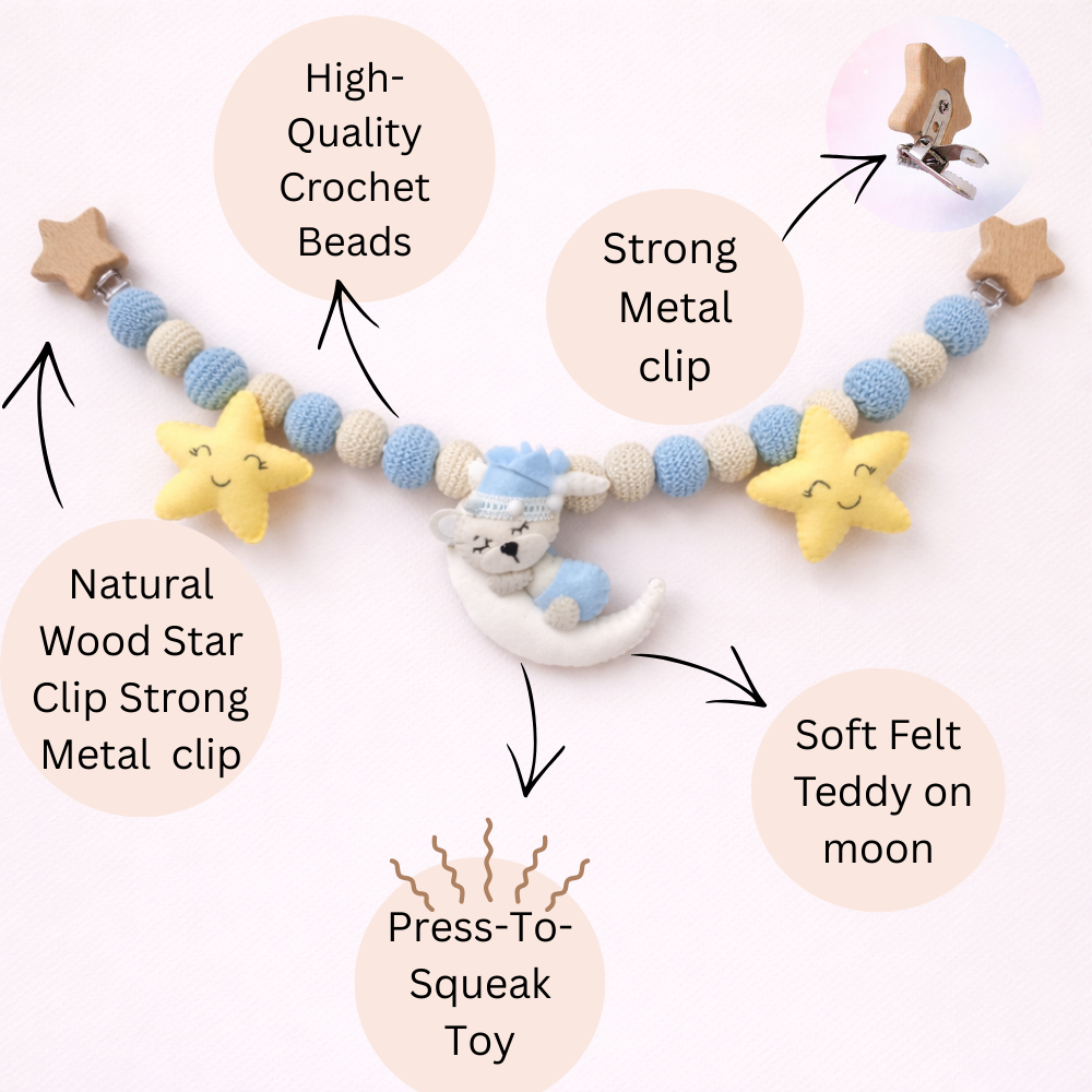 Dreaming Teddy Bear Stroller Chain