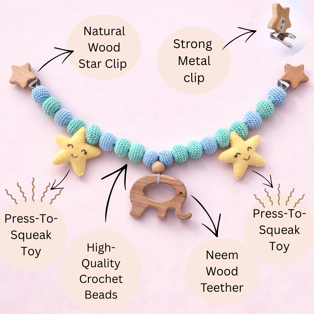 Dreamland Star Elephant Stroller Chain