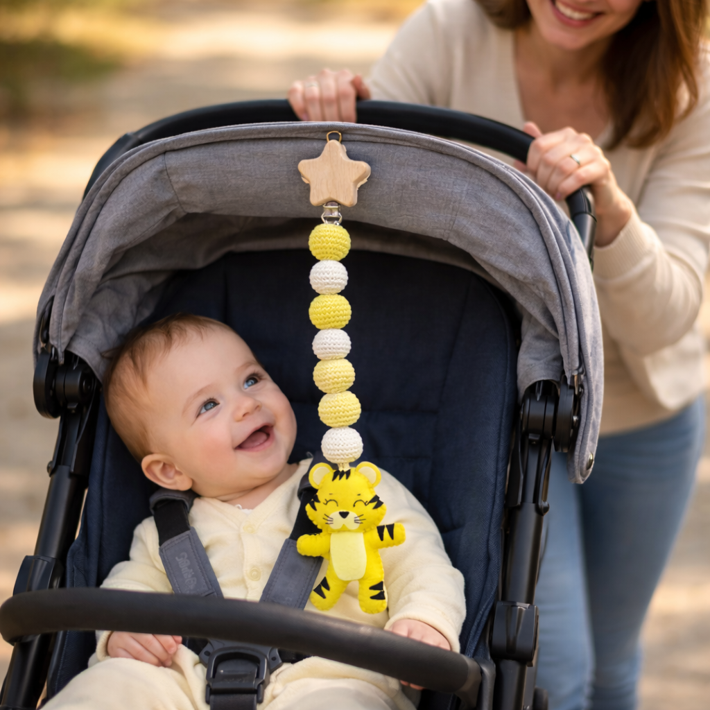 Dreamland Tiger Hanging Stroller Toy