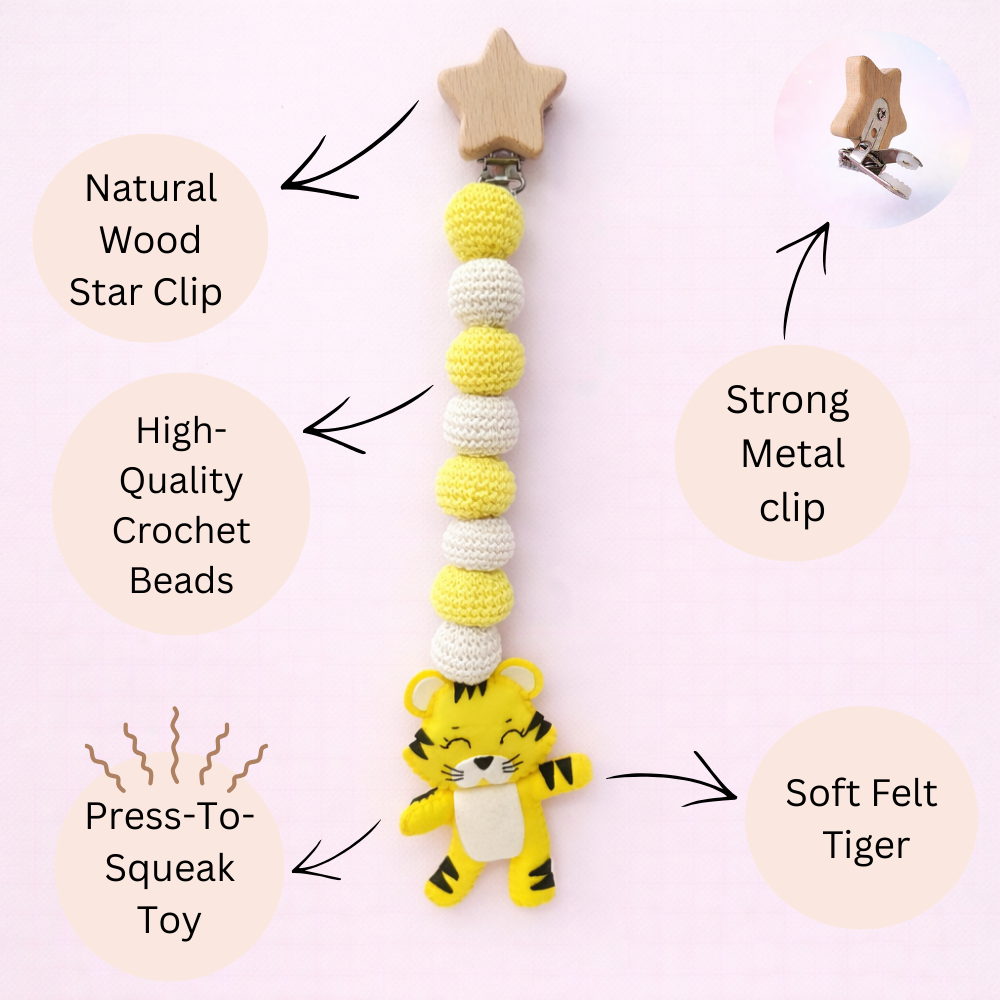 Dreamland Tiger Hanging Stroller Toy