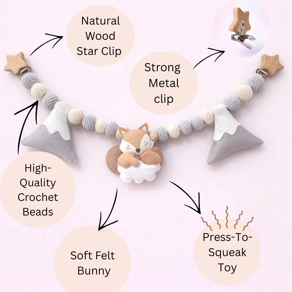 Dreamy Cloud Fox Stroller Chain