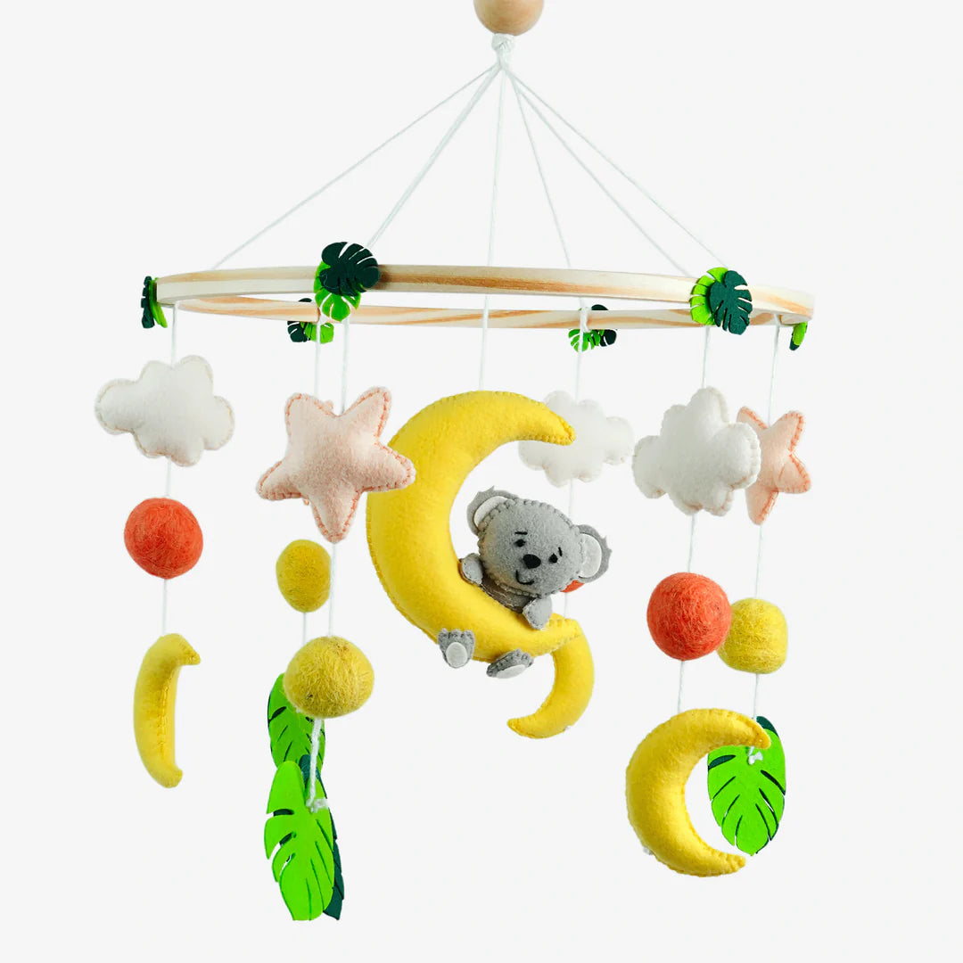 Dreamy Koala Cot Mobile & Bunting Combo