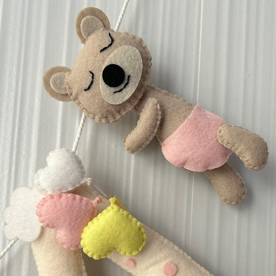 Babble Wrap Dreamy Teddy Name Bunting/Garland