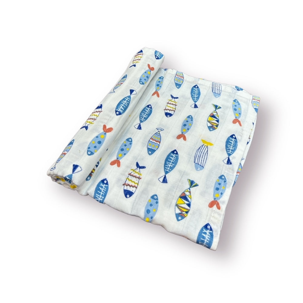 Elephish Muslin Swaddles - Set of 2