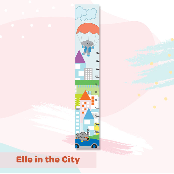 Elle In The City Height Chart Wall Sticker