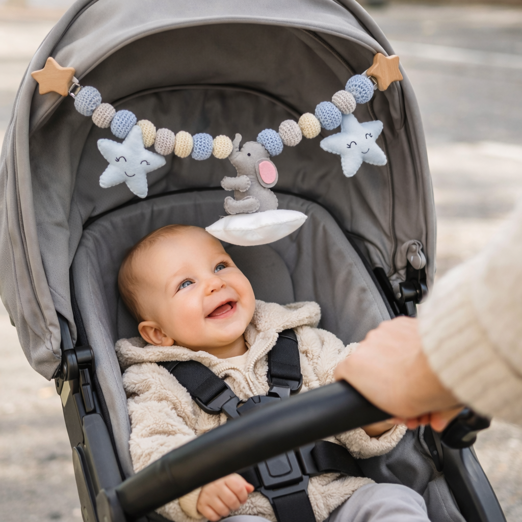 Ellie on a Cloud Stroller Chain