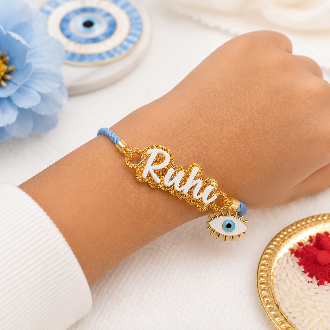 Babble Wrap Evil Eye Name Rakhi