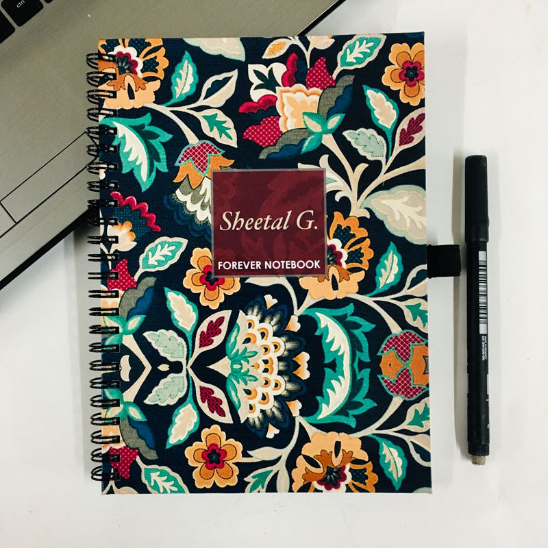 Embroidered Art Forever (Rewritable) Notebook