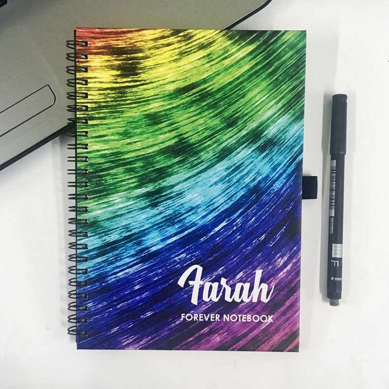Rainbow Forever (Rewritable) Notebook