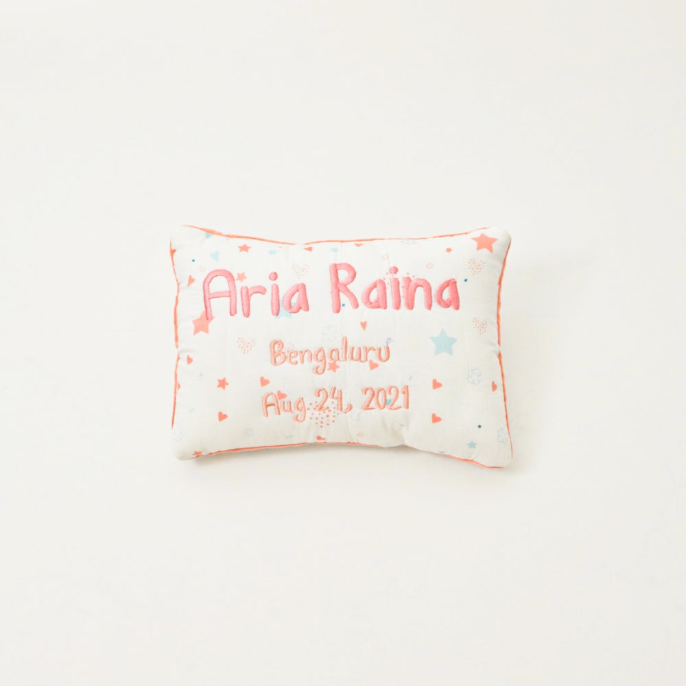 Fairy Dust - Birth Stats Pillow