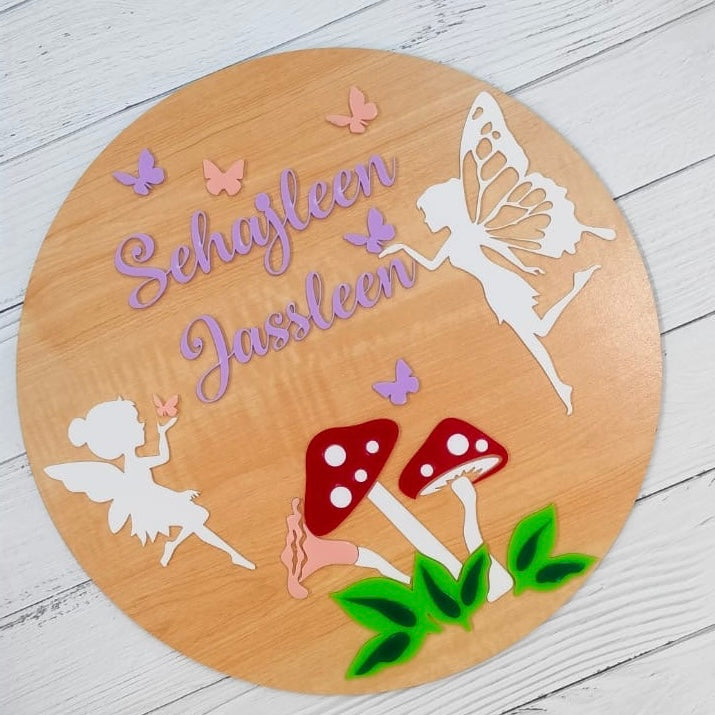 Fairy Wings Name Plaque