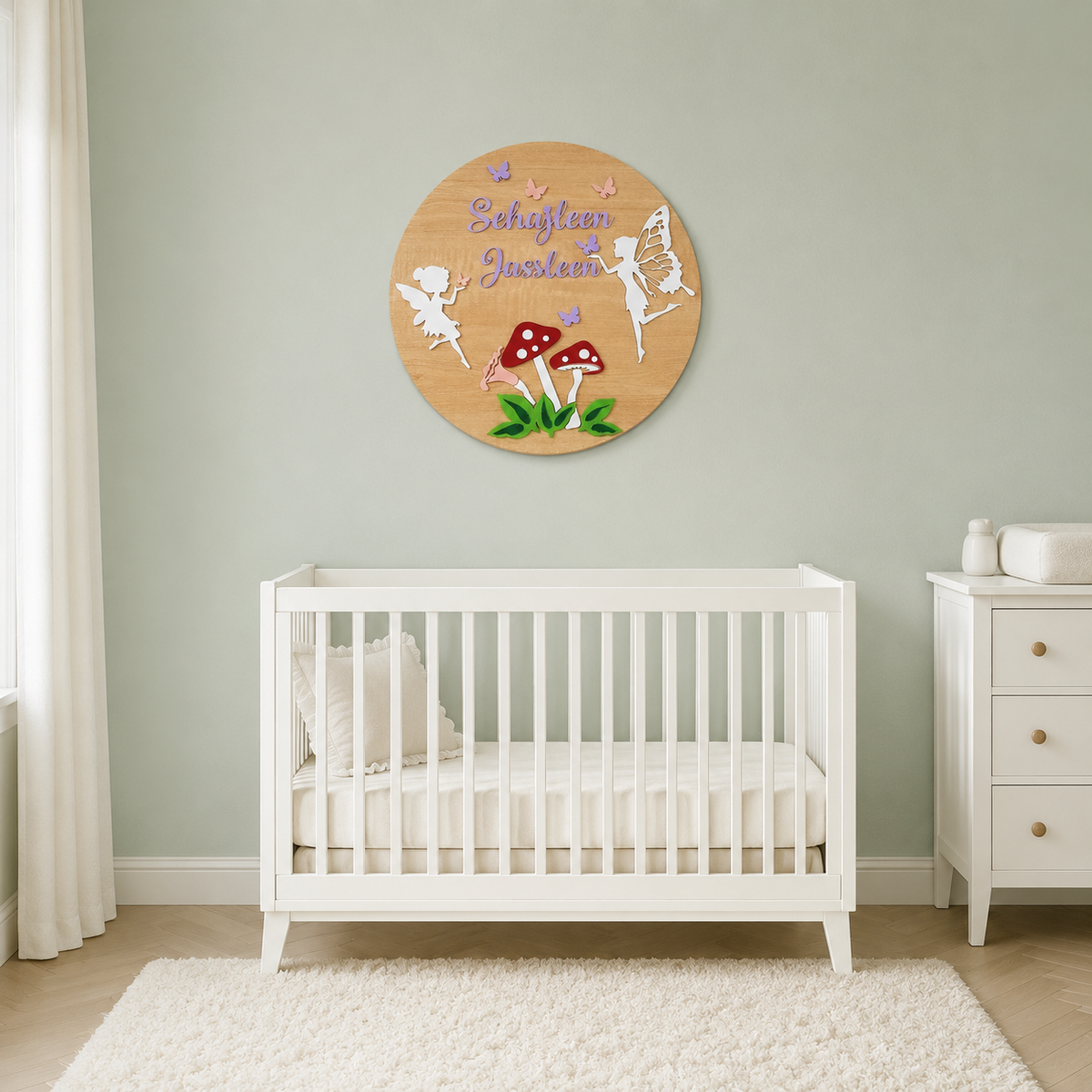 Fairy Wings Name Plaque