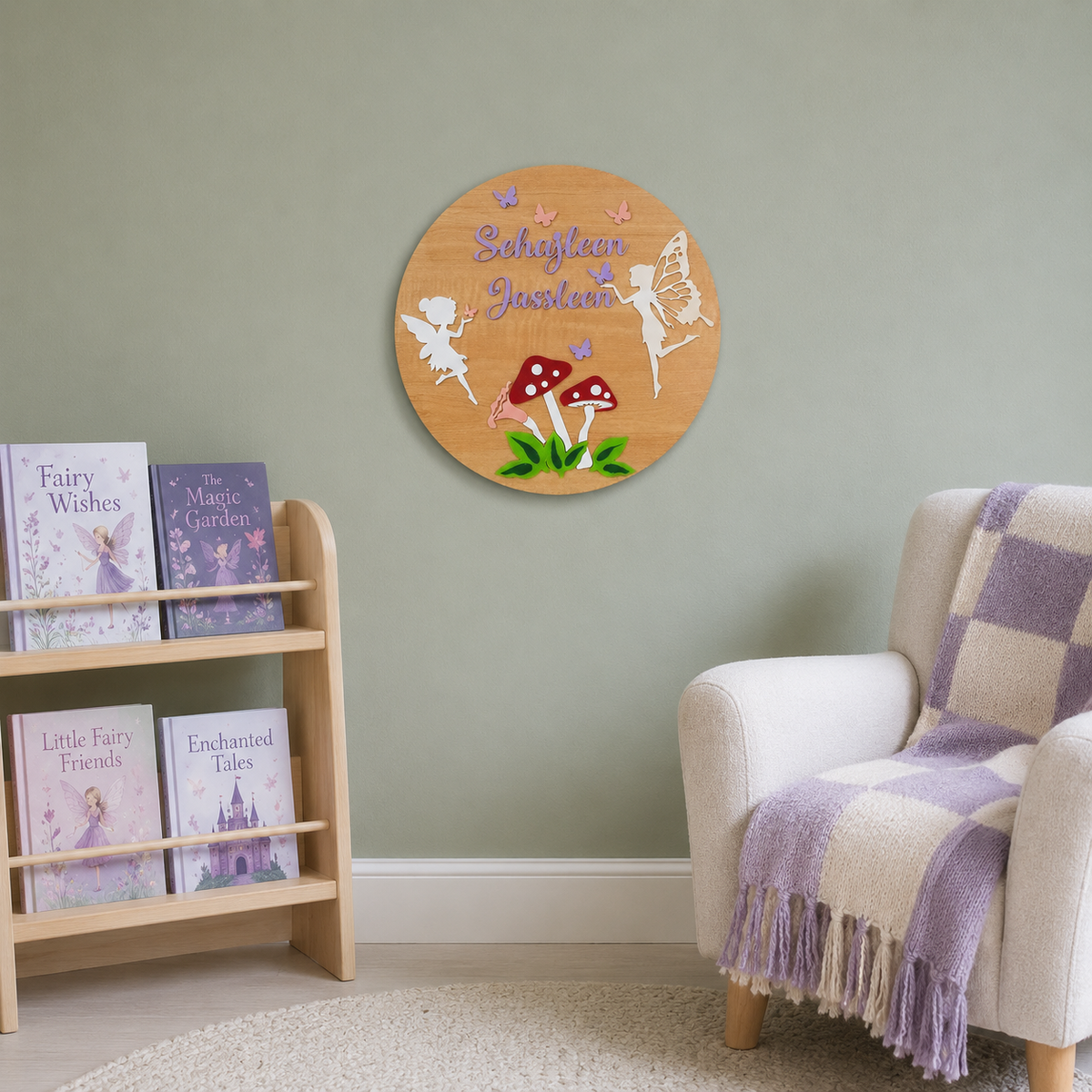 Fairy Wings Name Plaque
