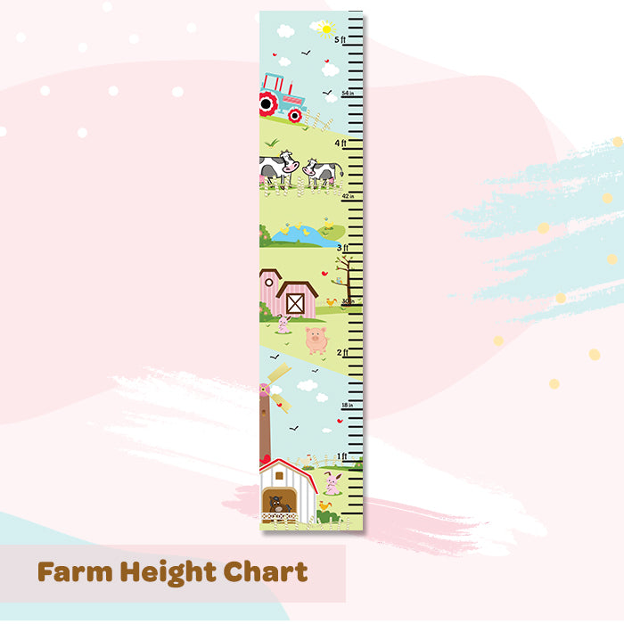 Farm Height Chart Wall Sticker