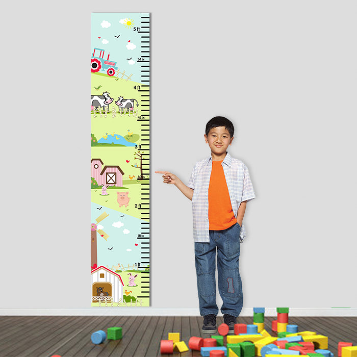 Farm Height Chart Wall Sticker