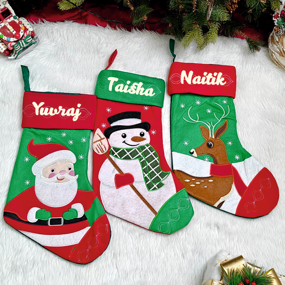 Festive Cheer Stockings - Snowman