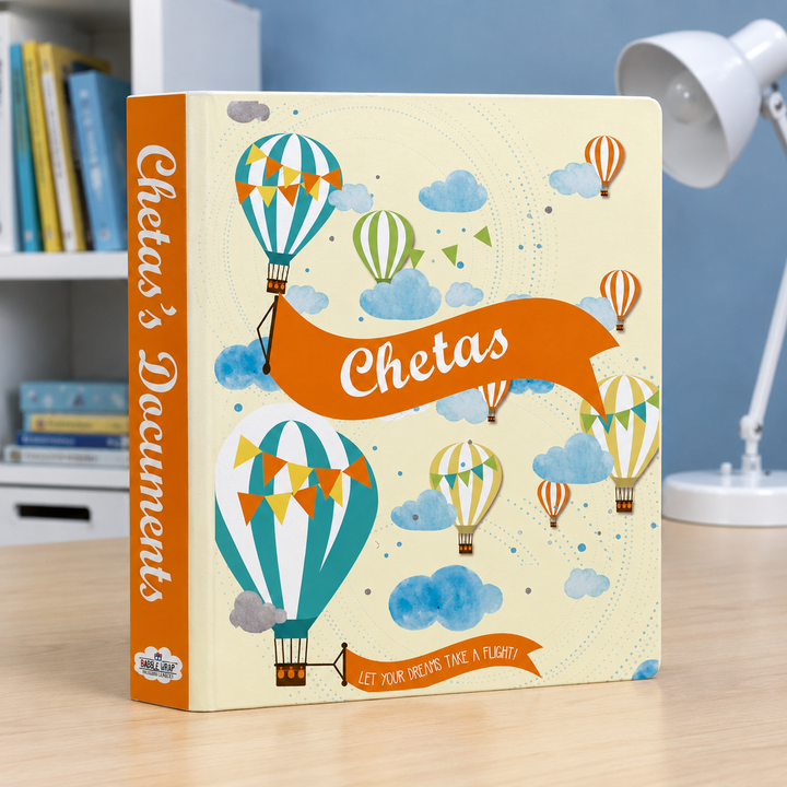 File Binder - Bunting Balloons
