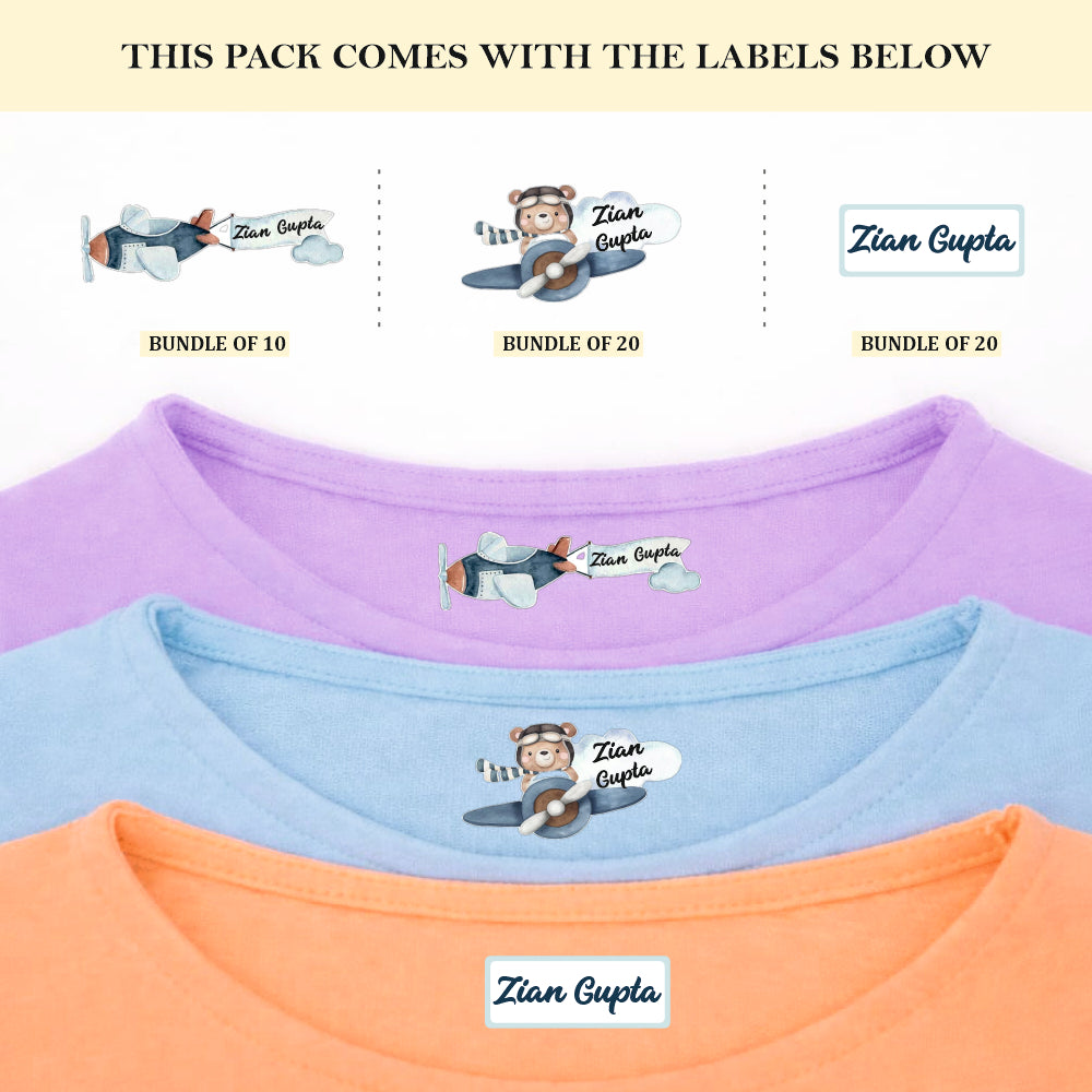 Fly High Iron On Label ( Pack of 50 )