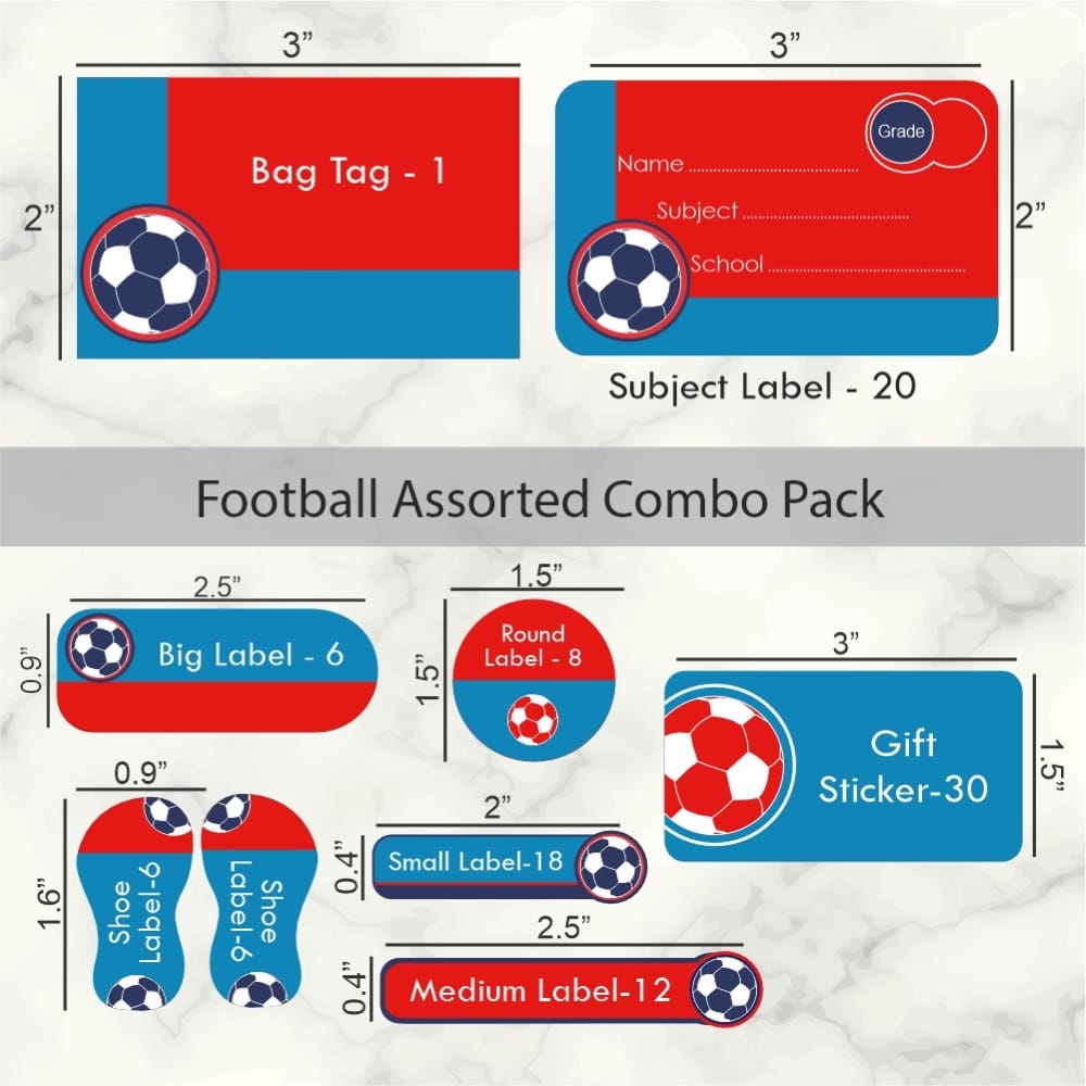 Football Assorted Pack for Kids – Babble Wrap