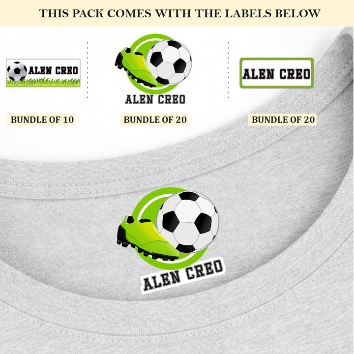 Football Frenzy Iron On Label ( Pack of 50 )
