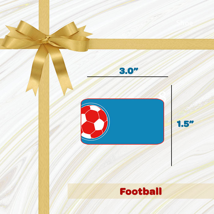 Personalised Gift Sticker - Football - Set of 60
