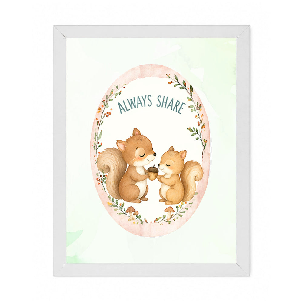 Wall Frame - Little Woodland Tales (Set Of 6)