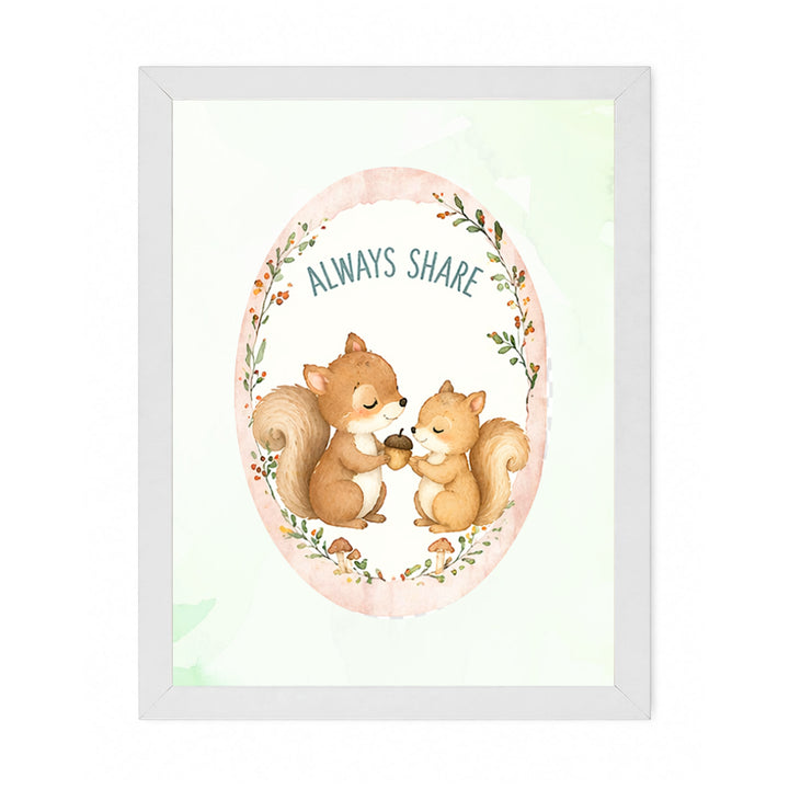 Wall Frame - Little Woodland Tales (Set Of 6)