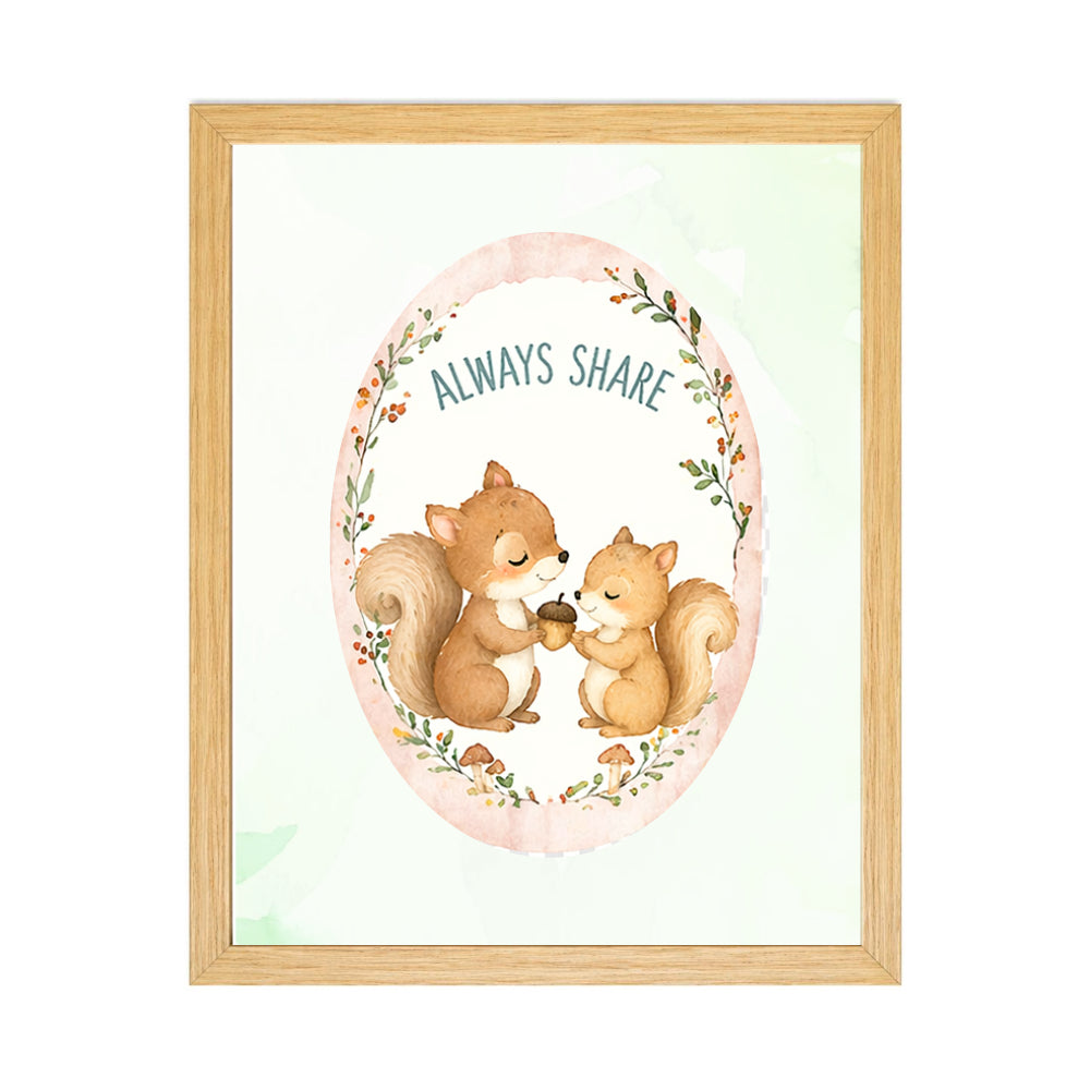 Wall Frame - Little Woodland Tales (Set Of 6)