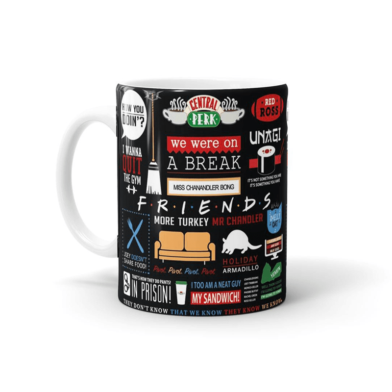 Friends Doodle Ceramic Mug