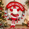 12" Frosted Joy Wreath - Reindeer