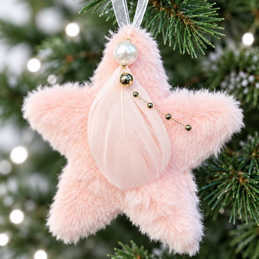Furry Star Tree Ornament