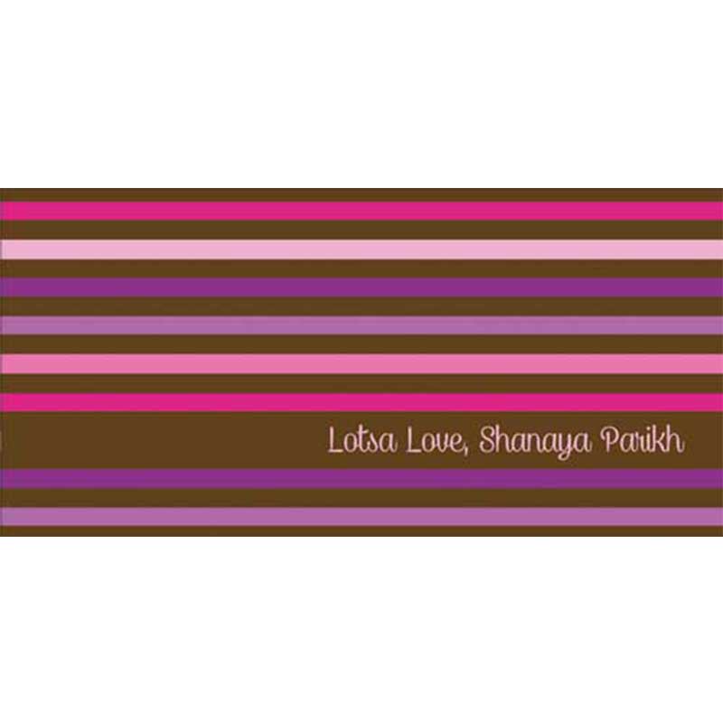 Pink &Purple Stripes Gift Envelopes