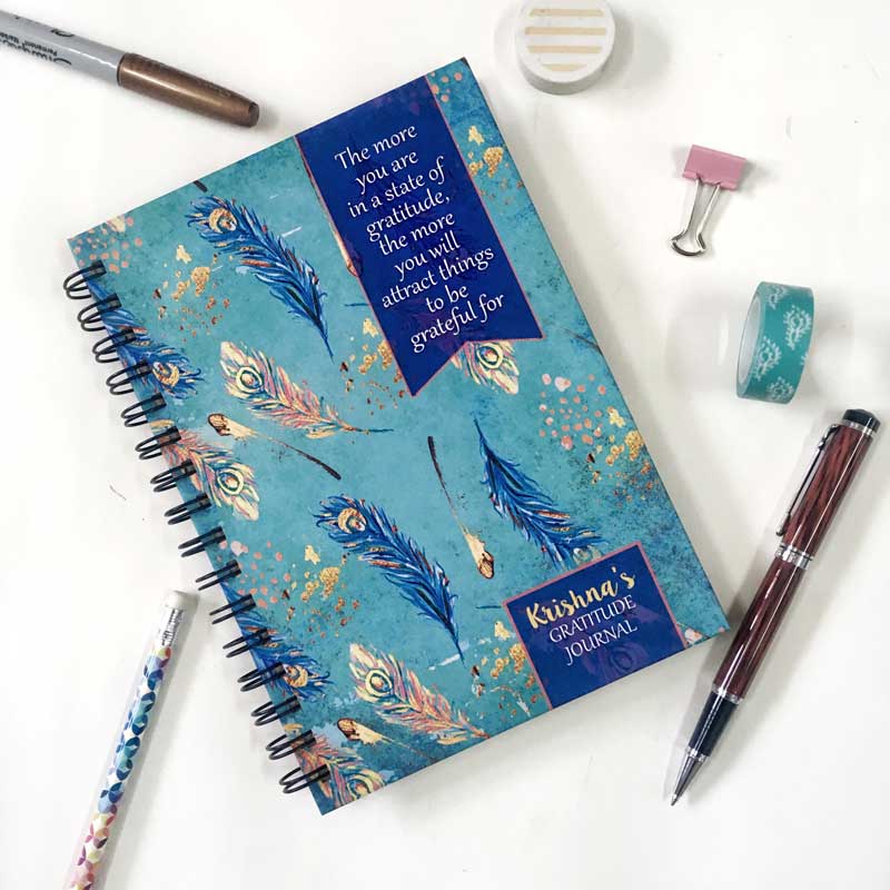 Krishna Feather Gratitude Journal