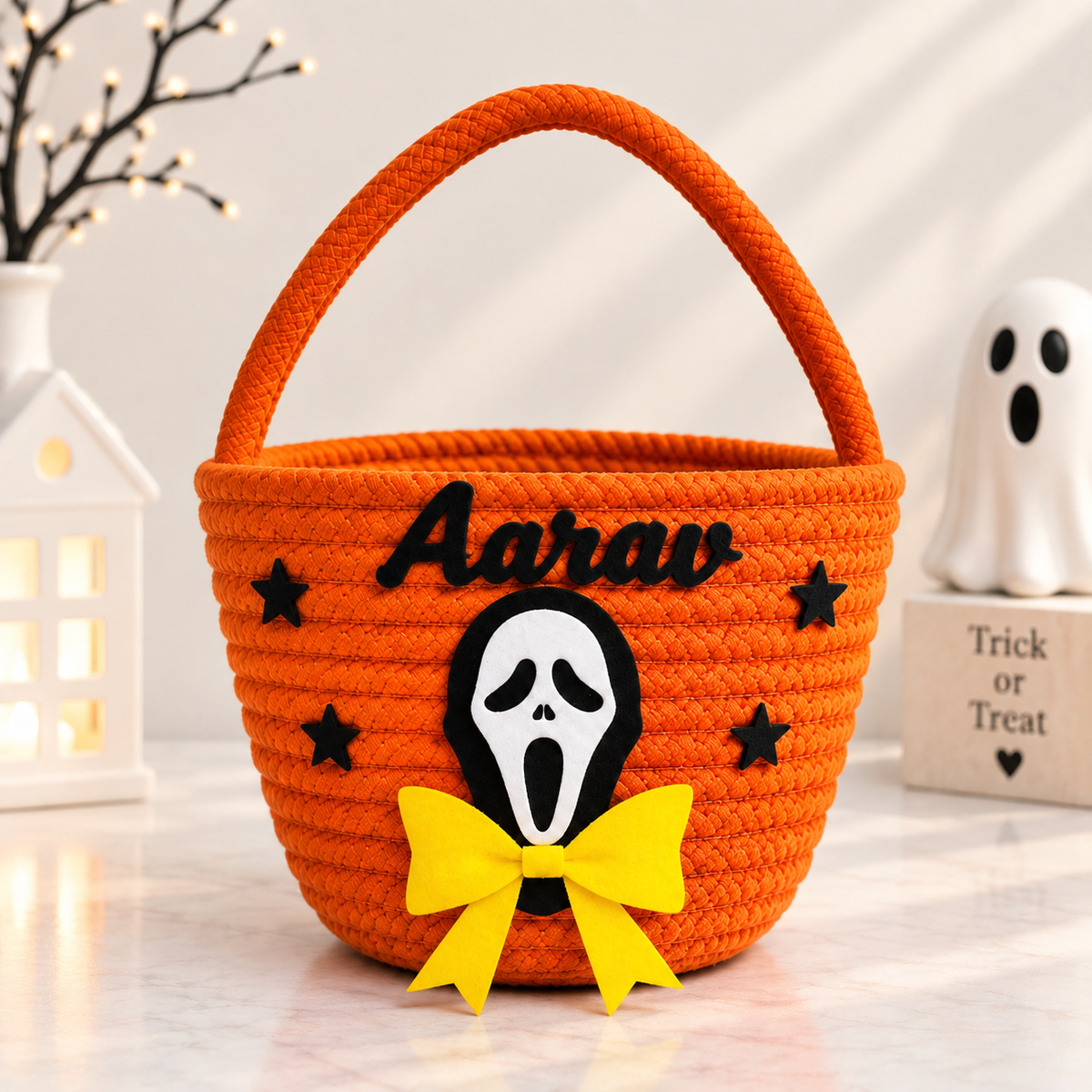 Ghostly Treats Personalised Basket