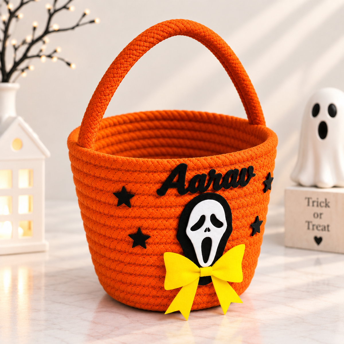 Ghostly Treats Personalised Basket