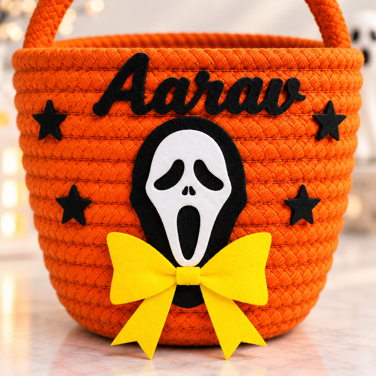 Ghostly Treats Personalised Basket