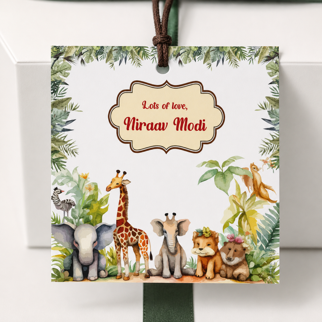 Gift Tag - Animal Kingdom (Set of 24)