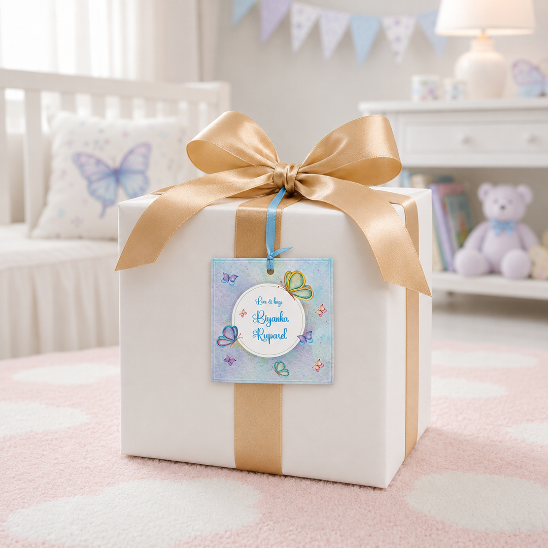 Gift Tag - Butterfly Wings (Set of 24)