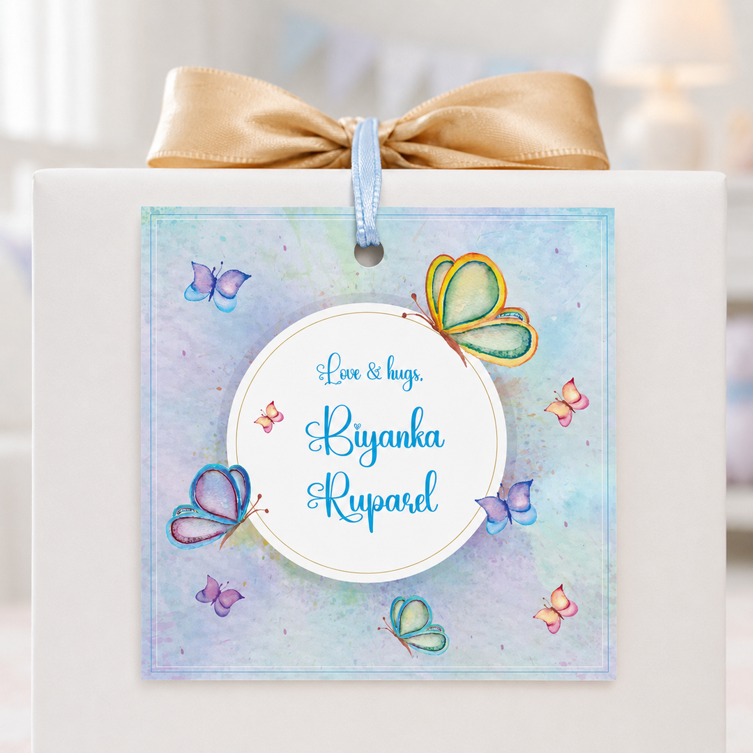 Gift Tag - Butterfly Wings (Set of 24)