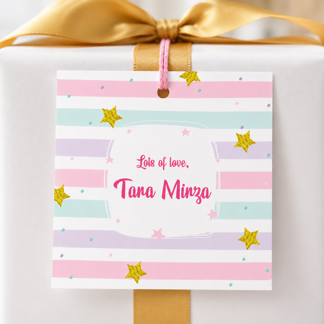 Gift Tag - Colorful Wishes (Set of 24)