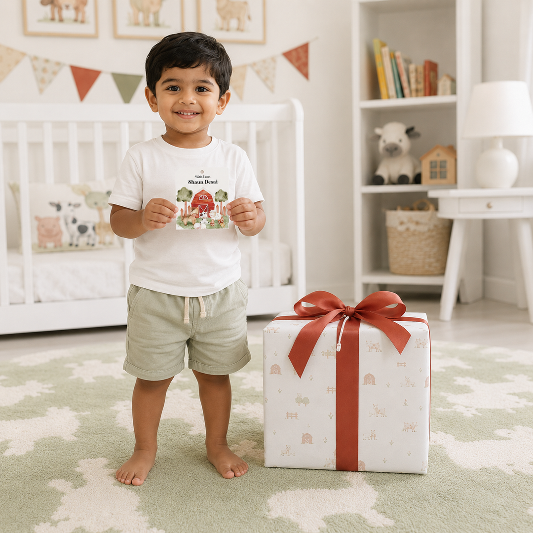 Gift Tag - Farm Animals (Set of 24)