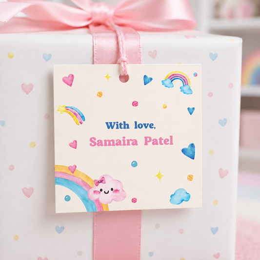Gift Tag - Rainbows and Smiles (Set of 24)