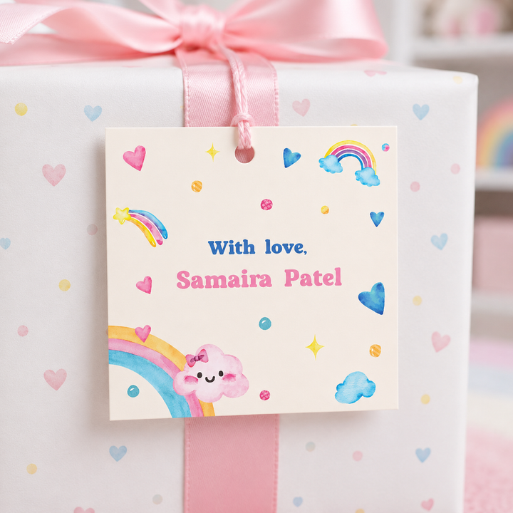 Gift Tag - Rainbows and Smiles (Set of 24)