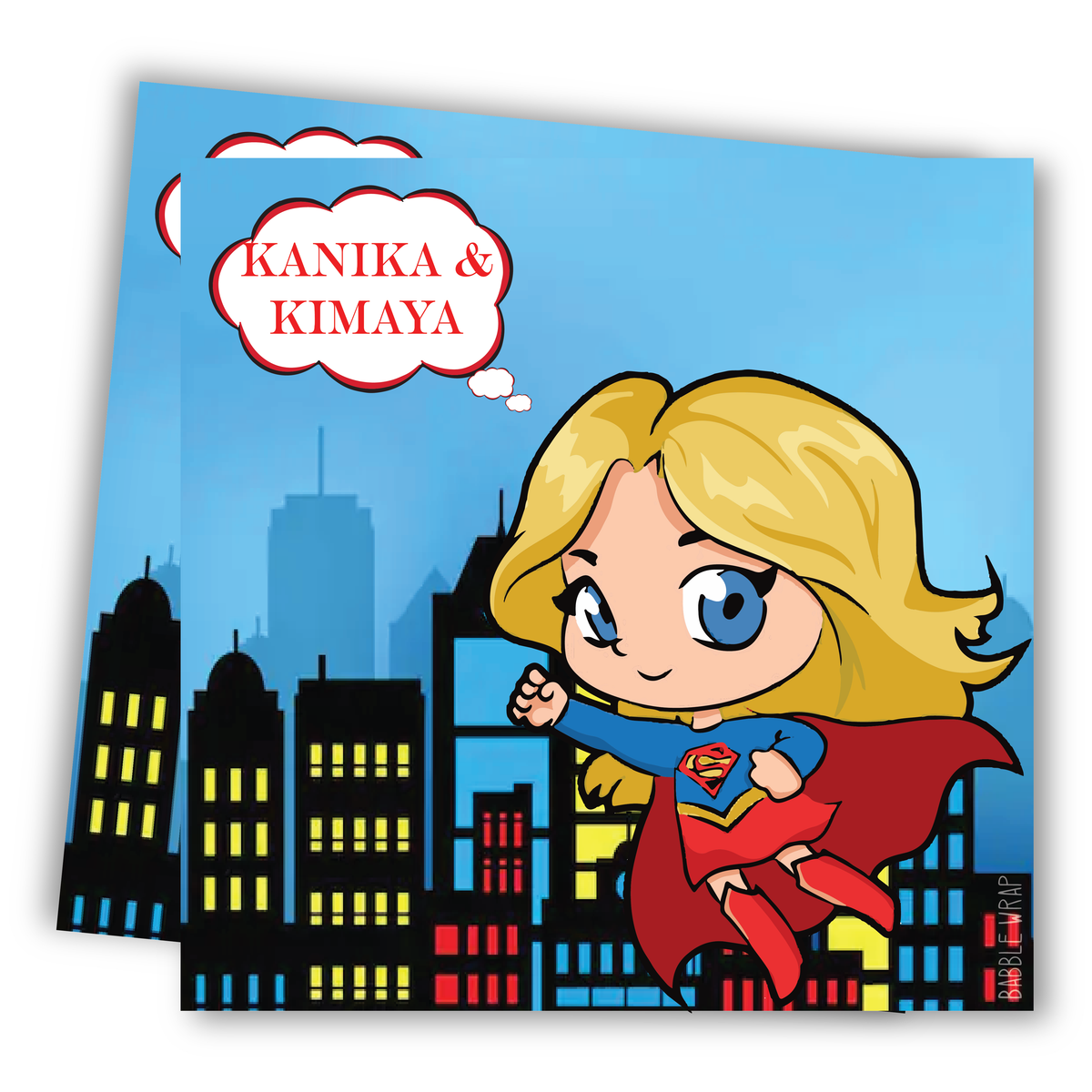 Gift Tag - Super Girl Vibes (Set of 24)