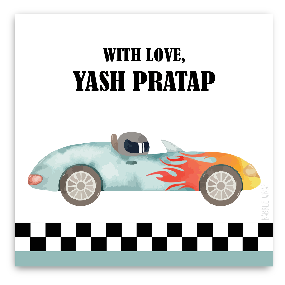 Gift Tag - Vroom Vroom (Set of 24)