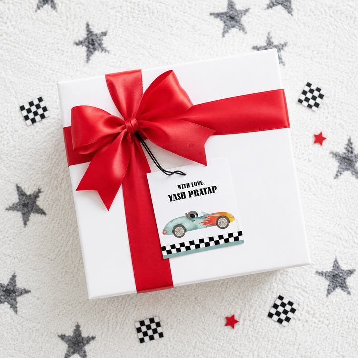 Gift Tag - Vroom Vroom (Set of 24)